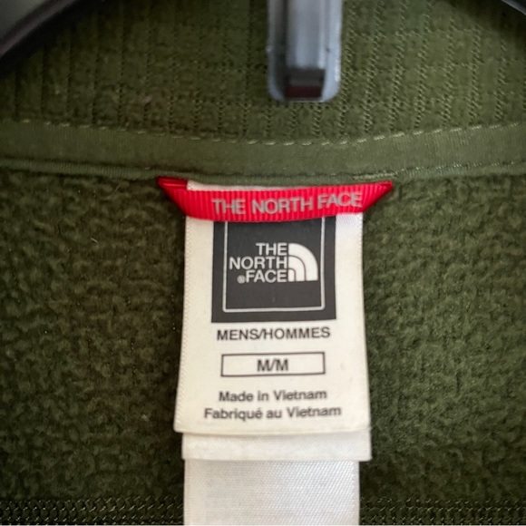The North Face Vintage Windstopper Full Zip Fleece Size Medium Green Jacket - Picture 13 of 15
